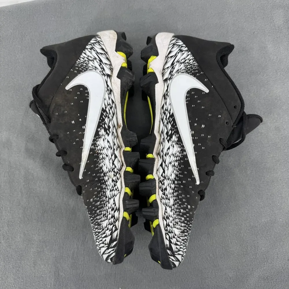 Nike Vapor Shark 2 Fastflex Football Cleats Mens 10 Black White 833391-001
